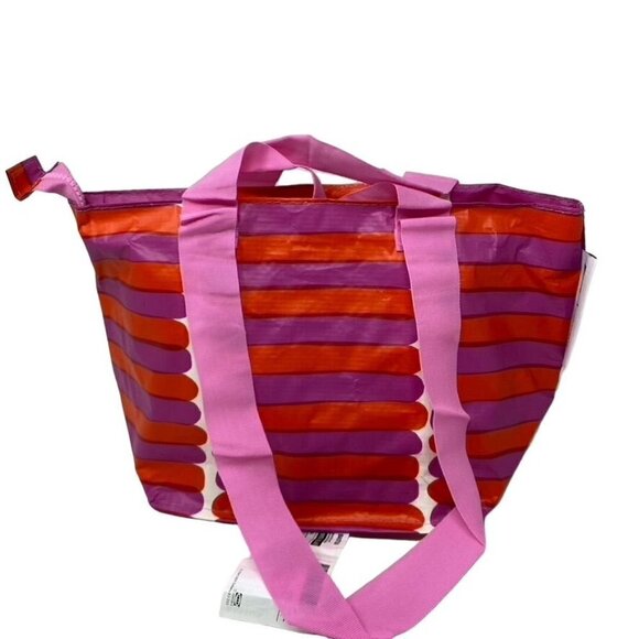 Ikea x Marimekko BASTUA Shopping Lunch Bag Pink Dual Handles - Picture 2 of 10